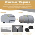 thumbnail image 6 of Leader Accessories 2024 Waterproof Upgraded Top Solar Shield Side 110g PP Travel Trailer RV Cover Camper Cover - Tear-Resistant Aluminium Film Top with Cotton Lining，Fits 22'-24', 6 of 6