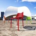 thumbnail image 4 of Compamia Air Outdoor Patio Dining Chair in Red, 4 of 12