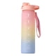thumbnail image 2 of Botella De Agua Botella de agua deportiva de 1000 ml con marcador de tiempo Copas de fitness al aire libre (rosa) Likrtyny Accesorios para bicicletas, 2 of 3