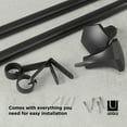 thumbnail image 6 of Umbra Sita Expandable Curtain Rod, 36-72", Matte Black, 1.0 in Diameter, 6 of 10