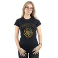 thumbnail image 2 of Harry Potter Womens Varsity Style Crest Cotton T-Shirt, 2 of 3