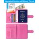 thumbnail image 4 of Funda para pasaporte, cartera, piel con bloqueo RFID PASCACOO, 4 of 9
