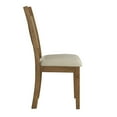 thumbnail image 5 of Weston Home Pulukan Cane x-Back Dining Chair (Set of 2), Oak Finish, Beige Linen, 5 of 10