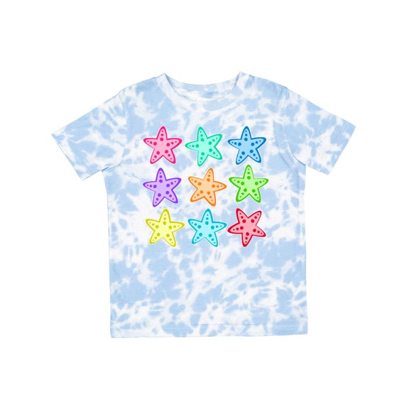 Inktastic Starfish in Rainbow Colors Boys or Girls Toddler T-Shirt