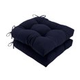 thumbnail image 2 of Outdoor Chair Cushions Set of 2 with Ties, 19x19 Inch Waterproof Patio Seat Cushions, Tufted High-Density Foam Pads for Garden Furniture, Indoor/Outdoor Use for Patio, Kitchen, Office, 2 of 5