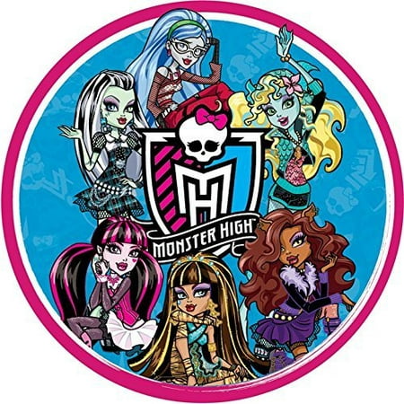 Monster High Round Edible Image Photo Cake Topper Sheet Birthday Party - 8 Inches Round - 10131