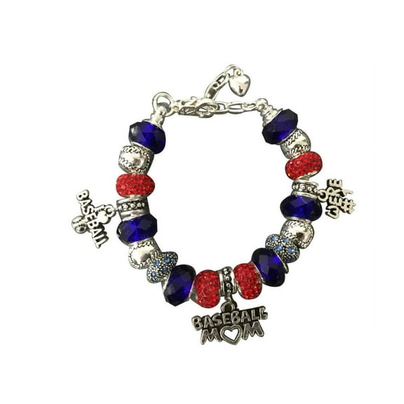 Infinity Collection Baseball Mom Bracelet - Baseball Jewelry for Baseball Moms