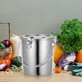 thumbnail image 2 of Stainless Steel Oil Bucket Rice Bucket Milk Holder Oil Jug with Sealed Lid and Handle, 2 of 8