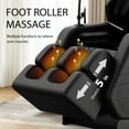 thumbnail image 5 of Massage Chair Recliner with Zero Gravity, Full Body Air Pressure, Heat & Foot Rollers, Bluetooth Speaker & Ambient Light, Home Relaxation Gift, 5 of 9