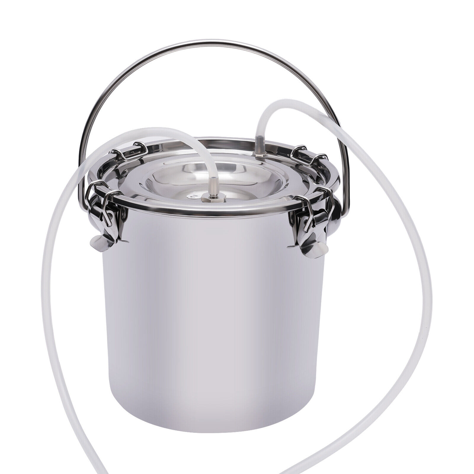 5L Silver Portable Electric Dual Head Sheep Goat Milking Machine Cow Milker Vacuum Pump for farms, homes