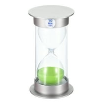Uxcell 10 Minute Sand Timer, Sandy Clock, Count Down Sand Glass, Green Sands