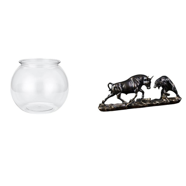 Figura De Toro Transparente Moderna Para Pecera, Adorno Para El Hogar, Pecera Artesanal, Jarrón Feng Shui, Escultura De Oso, Vaca, Ganado, Obra De Arte Para Dormitorio, Escritorio, Sala De