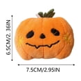 thumbnail image 3 of Halloween Pumpkin Squeaky Plush Dog Chew Toy, Soft Stuffed Teething Plaything, Lightweight Interactive Fetch Toy for Small Medium Large Puppies Cats Boredom Relief Halloween Party Supplies, 3 of 6