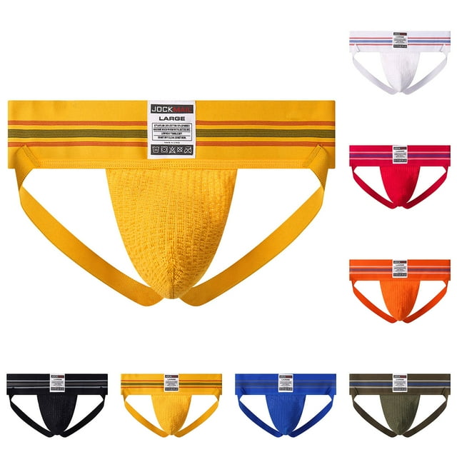 DNDKILG Mens Jockstraps Underwear Low Rise Soft Band Mens Underwear