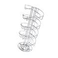 thumbnail image 3 of Soporte de huevo de encimera de soporte de huevo de metal, 360  degree giratorio, rejilla de exhibición de almacenamiento de organizador decorativo para la, 3 of 9