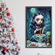 thumbnail image 4 of Pintura de diamante 5D DIY taladro redondo completo Kit de bruja de ojos grandes decoración del hogar 30x50cm, 4 of 9