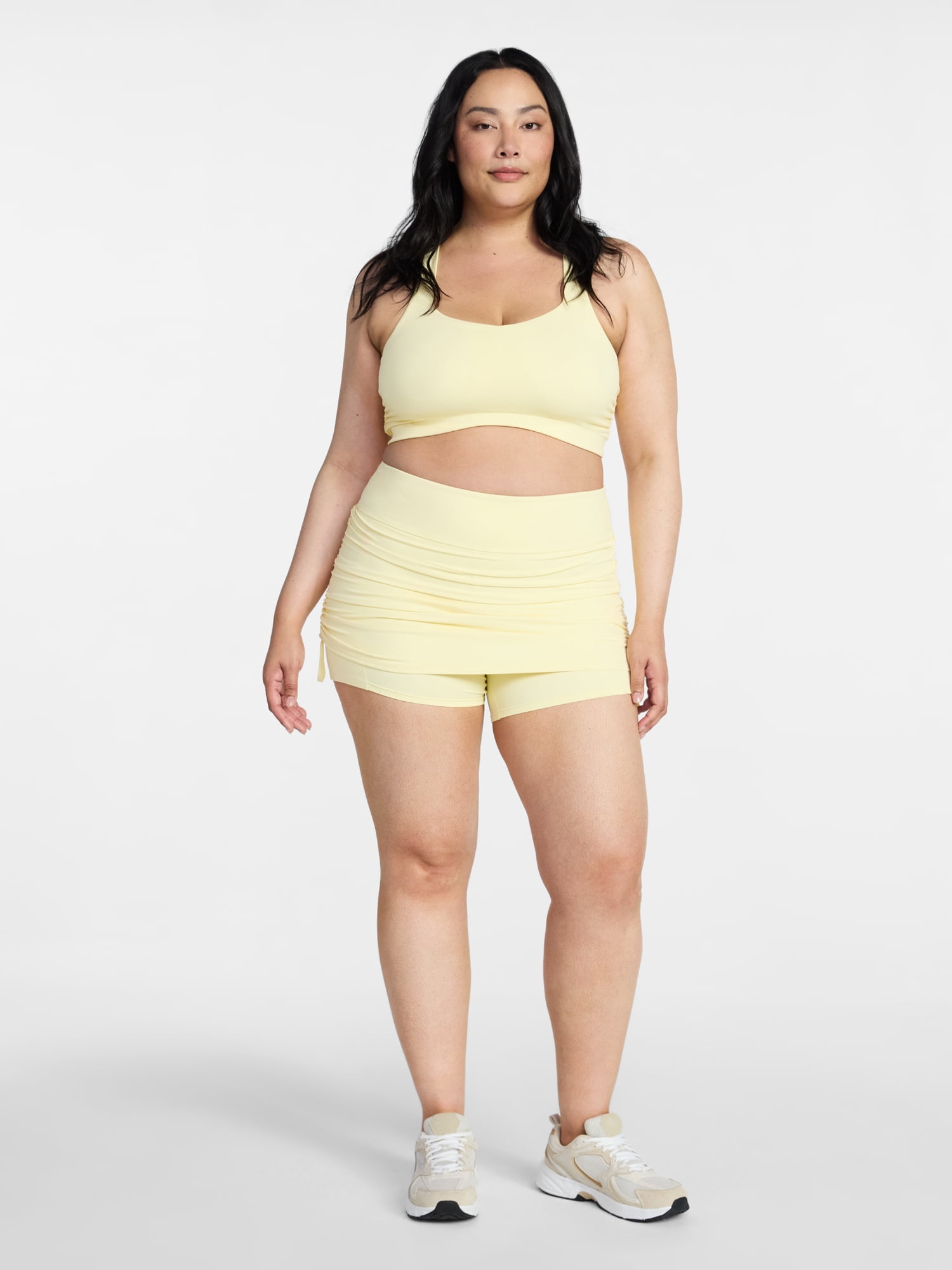 Avia Women's Ruched Side Active Skort, Sizes XS-XXXL
