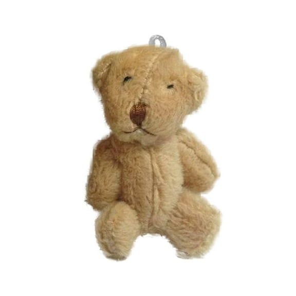 Christmas Savings Clearance! FELTREE Mini Multi-color Plush Toy Joint Bear Doll Long Hair Hat Necklace Accessories