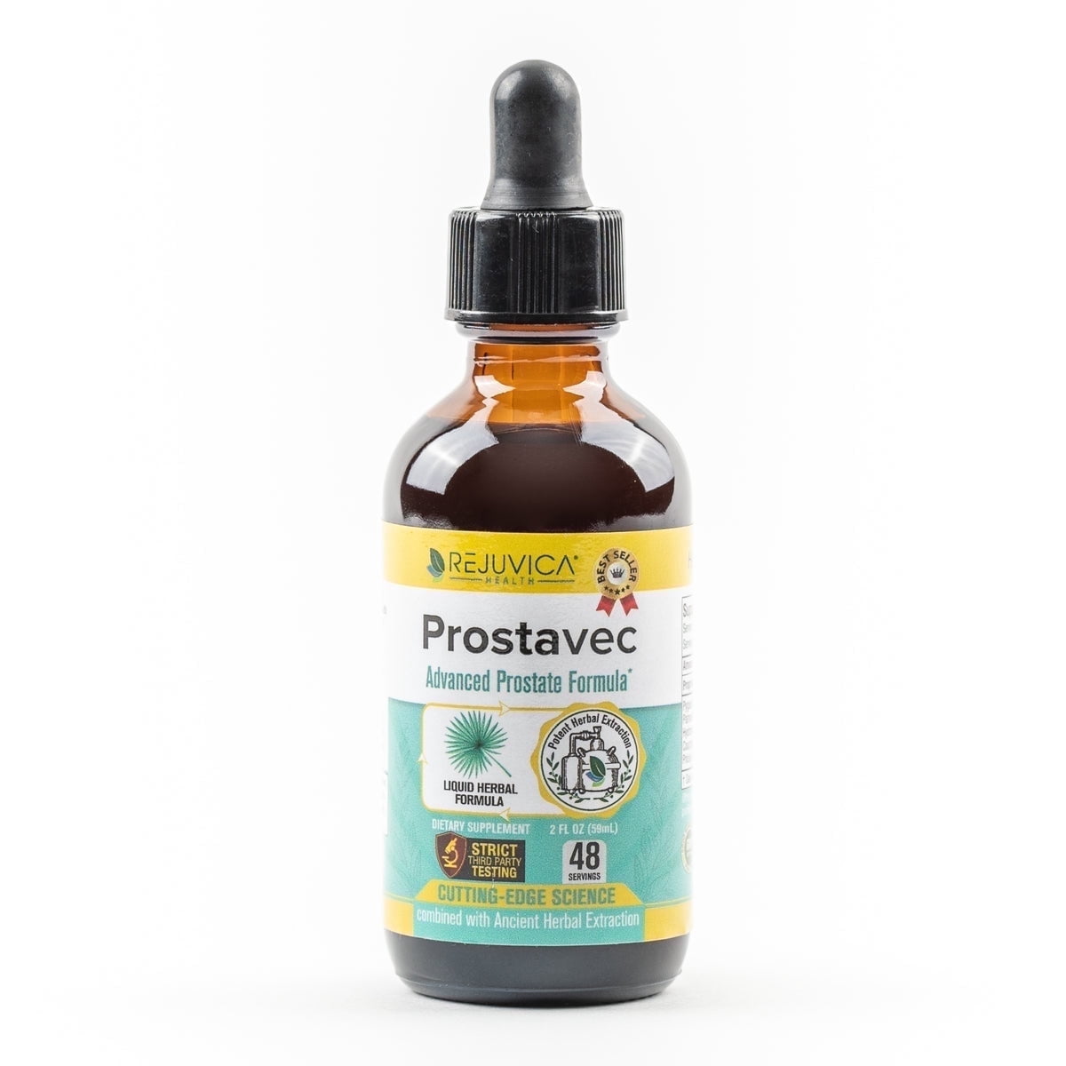 Rejuvica Health Prostavec - Prostate Support Supplement for Men 2 fl oz - Contains Saw Palmetto