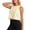 Beige, variant on NinXxx Women's Seamless Yoga Tank Top Soft Athletic Workout Sleeveless Camisole Light Pink XL