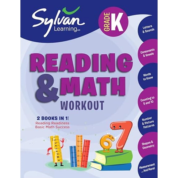 Pre-Owned Kindergarten Reading & Math Workout: Activities, Exercises, and Tips to Help Catch Up, Keep Up, and Get Ahead (Paperback) 1101881879 9781101881873