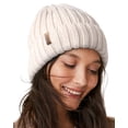thumbnail image 1 of Gorro de invierno FURTALK de punto grueso con forro polar grueso para mujer, 1 of 8