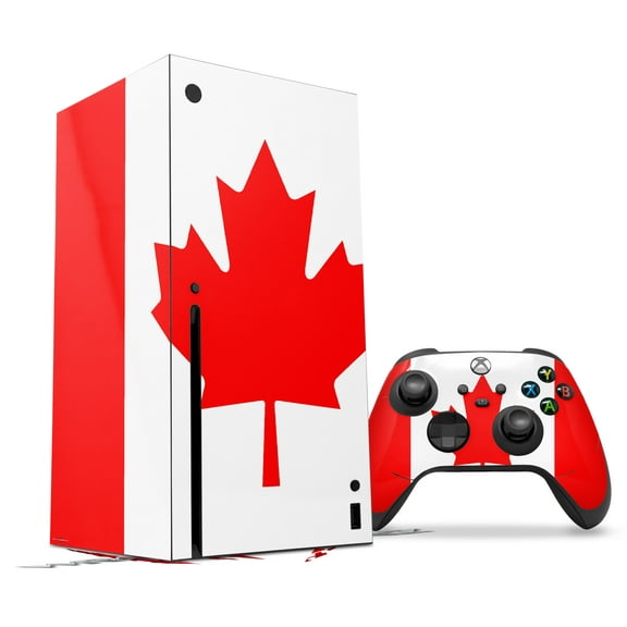 WraptorSkinz Skin Wrap compatible with the 2020 XBOX Series X Console and Controller Canadian Canada Flag (XBOX NOT INCLUDED)