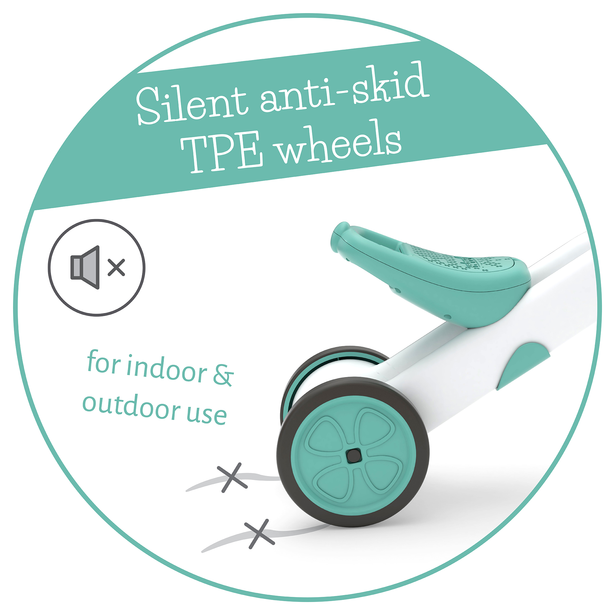 Chillafish Bunzi 2-in-1 Balance Bike & Tricycle, Mint photo 4