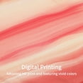 thumbnail image 2 of Extra Long Shower Curtain 72 x 84, Peach 84 inch Shower Curtain Set, Beach Ocean Shower Curtain for Bathroom Decor, Abstract Washable Fabric Shower Curtain, Pink Coral, Hot Pink, 2 of 6