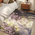 thumbnail image 5 of Cherry Blossoms Area&nbsp;Rug 3x5ft Flowers Sunlight Non-Slip&nbsp;Washable Square&nbsp;Rugs Soft Felt Indoor Floor Mat for Bedroom Kitchen Living Room Bathroom, 5 of 9