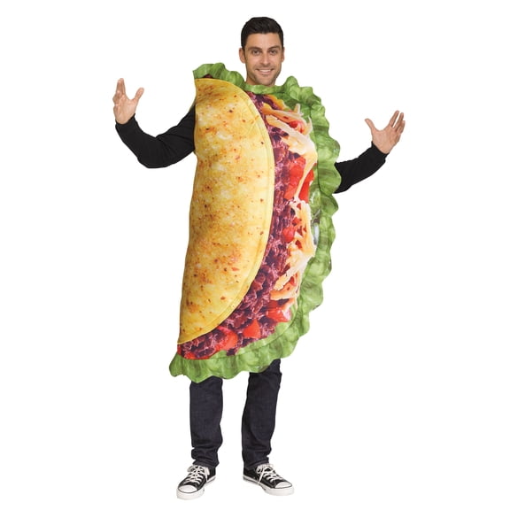 Taco Halloween Costume for Adults, Adult Size S-XL (28-42), by Way to Celebrate