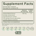 thumbnail image 3 of Prominent Nutrition Ginkgo Biloba - Antioxidant Supplement for Memory & Focus Support - Healthy Blood Circulation - Non-GMO, Vegan & Gluten-Free - 120 Capsules (120 Servings), 3 of 9