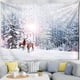 thumbnail image 4 of Tapiz de muñeco de nieve de Navidad colgante de pared Papá Noel regalos bohemios Hippie ambiente festivo decoración del hogar, 4 of 4