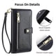 thumbnail image 5 of For Oppo A38 4g/ A18 4g Case Card Slots Leather Wallet Phone Cover With 2 Straps, 5 of 5