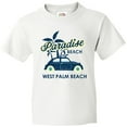 thumbnail image 3 of Inktastic Paradise Beach in West Palm Beach with Palm Trees and Car Youth T-Shirt, 3 of 5
