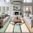 thumbnail image 4 of Beige Sage Green Texas Star Large Area Rug 8x10 FT, Non Slip Living Room Throw Carpet, Vintage Stars Wooden Washable Soft Indoor Outdoor Carpet Non-Shedding Rug for Bedroom Dining Room, 4 of 9