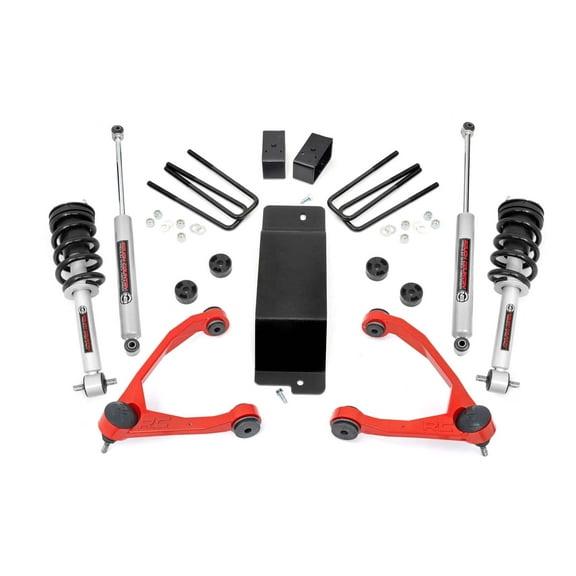 Rough Country 3.5" Lift Kit w/N3 Struts for 07-13 Chevy/GMC 1500 4WD - 27731RED