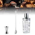 thumbnail image 1 of Coctelera de acero inoxidable-mezclador de bebidas Bartender Martini Shaker Bar Tool Boston Shaker-para familias, herramientas de vino, accesorios de Juego de 3 piezas Macarena Cocteleras, 1 of 7