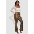 thumbnail image 6 of High Waist Buttery Soft Flare Palazzo Pants - Yellow, White, Greenish Blue, Burgundy Boho Print, 6 of 9