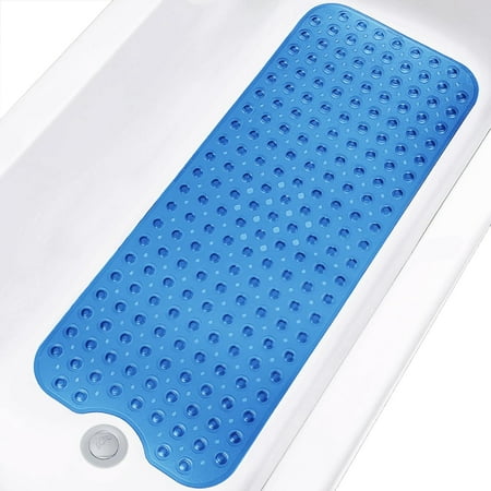 Bathtub and Shower Mats Extra Long Non-Slip Bath Mat 39 x 16 Inch Machine Washable Bath Tub Mat with Suction Cups & Drain Holes for Bathroom Black Bathtub and Shower Mats Extra Long Non-Slip Bath Mat 39 x 16 Inch Machine Washable Bath Tub Mat with Suction Cups & Drain Holes for Bathroom Black