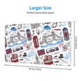 thumbnail image 2 of Bingfone London Landmark2 Large Gaming Mouse Pad,Extended Desk Mousepad with Stitched Edges,Non-Slip Base,Water Resist Keyboard Pad for Gamer, Office & Home, 29.5 x 16 in, 2 of 6