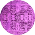 thumbnail image 1 of Ahgly Company Indoor Round Oriental Pink Industrial Area Rugs, 6' Round, 1 of 4