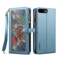 thumbnail image 2 of Feishell Crossbody Wallet Phone Case for Apple iPhone 7 Plus/8 Plus,with Hand Strap & Shoulder Strap,Luxury PU Leather Magnetic Clasp Multi Card Slots Flip Kickstand Phone Case,Blue, 2 of 17