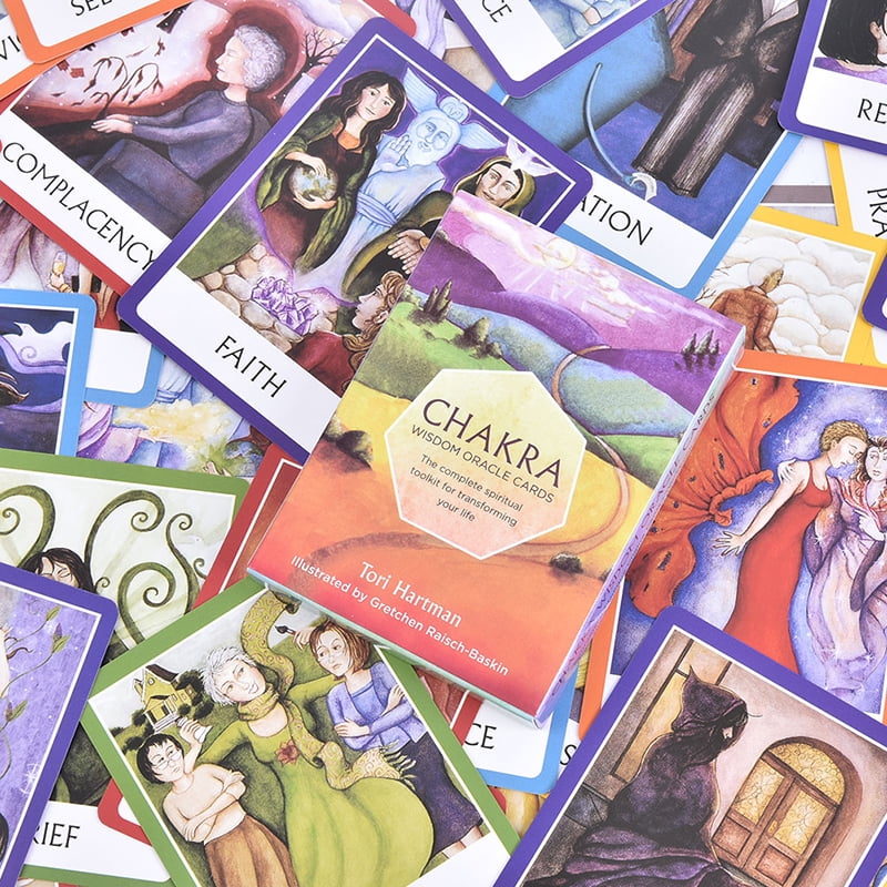 Chakra Tarot Card Brettspiel Card Divination Fate Brettspiel Mysterious Tarot 