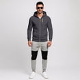 thumbnail image 2 of Men's Casual Tracksuit Set Autumn Comfortable Hooded Zip Up Sweatshirt And Matching Jogger Pants For Daily Wear Sports, 2 of 4