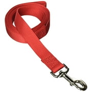 Angle View: Aspen PET Products 20046 Single Nylon Pet Leash, 1-Inch 6-Feet, Red