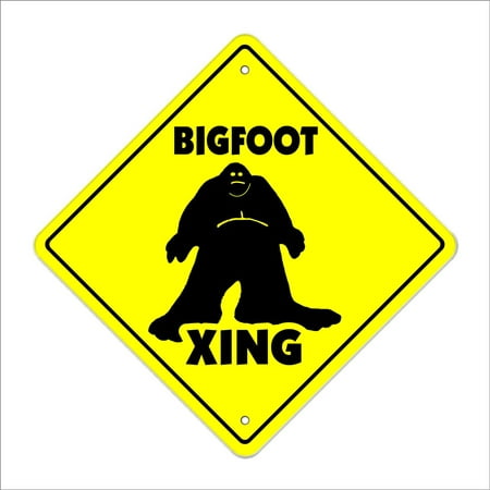 Bigfoot Crossing Sign Zone Xing | Indoor/Outdoor | 14