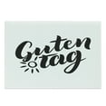 thumbnail image 1 of German Cutting Board, Guten Tag Words with Hand Lettering Calligraphy Style Illustration, Decorative Tempered Glass Cutting and Serving Board, Large Size, Black and White, by Ambesonne, 1 of 1