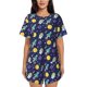 thumbnail image 1 of Fotbe Astronaut Corgi Conjunto de Pijama Estampado para Mujer, 2 Piezas, Ropa de Dormir con Camiseta de Manga Corta y Shorts Suaves-3X-Large, 1 of 6