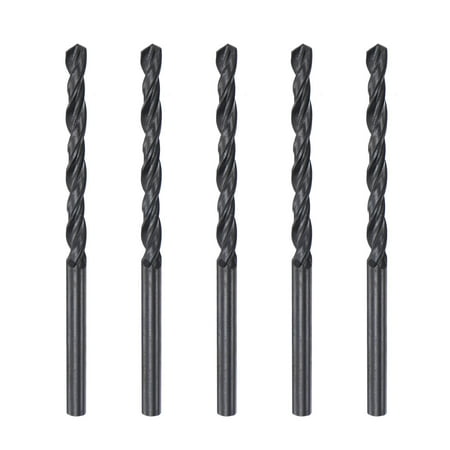 

Uxcell 6542 High Speed Steel Twist Drill Bit Fully Ground Black Oxide 3.6mm Drill Dia 68mm Total Length 5Pack